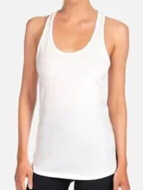 White Racerback Tank Top.